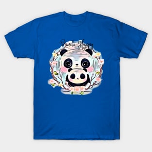 Panda Happy (mom and baby) T-Shirt